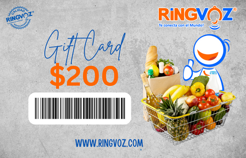GIFT CARD RINGVOZ  $200